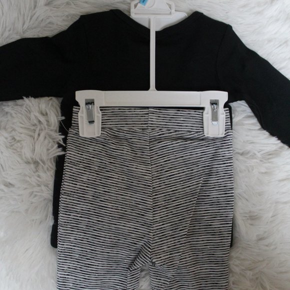 NWT FIRST IMPRESSIONS Milk Outfit, T-shirt with legging, INFANT 3-6M BABY BOY - Picture 2 of 8